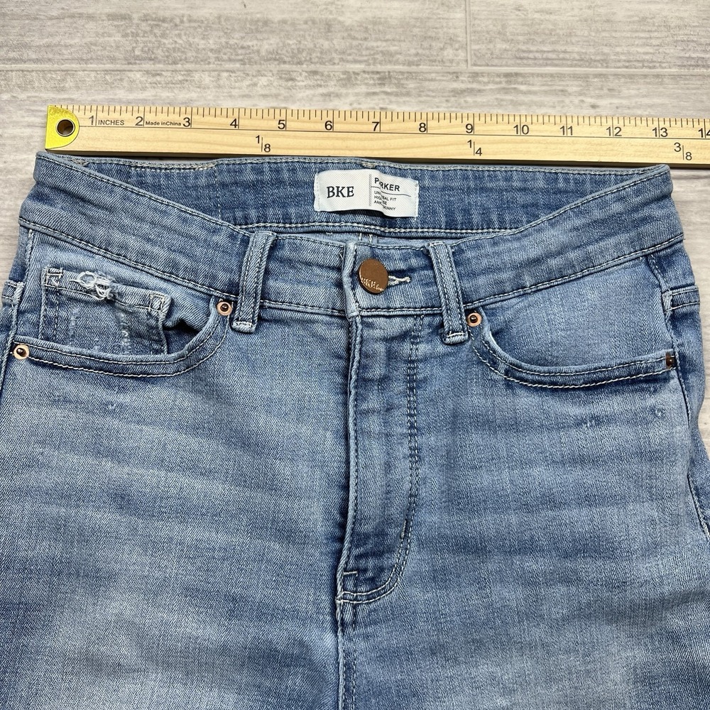 BKE Buckle Parker Universal Fit High Rise Ankle Skinny Women's 26 Distressed‎ - Picture 4 of 8